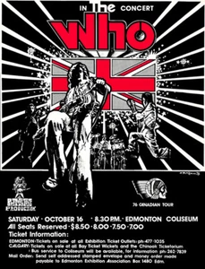 The Who - 1976 - Edmonton - Poster - Picture 1 of 1