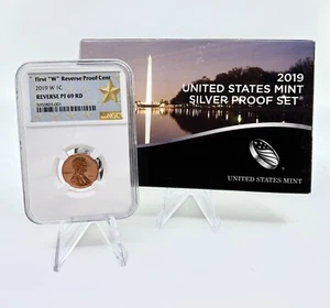 2019 United States Mint Silver Proof Set w NGC PF69RD 2019-W Reverse Proof Penny - Picture 1 of 8