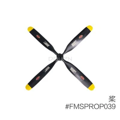FMS part PROP039 4-bladed Propeller 7.5x4 for 800mm V2 P51 P47 F4U A1 RC Plane - Image 1 of 2