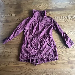 spring coat Burgundy Size Large - Picture 1 of 2