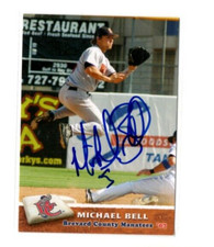Signed Autograph Auto MiLB Minor 2007 Brevard County Manatees Michael Bell