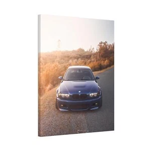 BMW Inspired E46 M3 High Resolution Museum Quality Vertical Car Canvas Print 004 - Picture 1 of 10