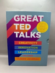 Great TED Talks Box Set Innovation, Creativity, Leadership & Journal 4 Book Set - Picture 1 of 5