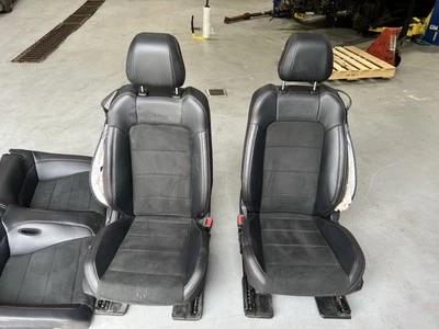 15-17 S550 Mustang California Special Seats Front And Rear Black Red Stitch #939 - Image 1 of 4