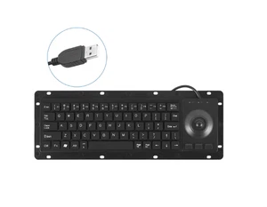 2in1 Keyboard&Mouse USB Trackball Wired Industrial anti-static&anti-interference - Picture 1 of 4