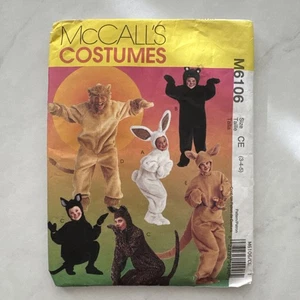 McCall’s Costumes M6106 | Kids 3•4•5 | Tiger Bunny Cat Kangaroo  - Picture 1 of 7