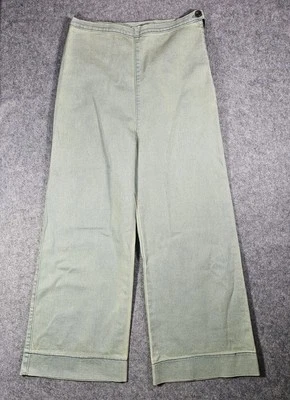 Prairie Underground Denim Culotte XS NEW Wide Leg Crop Side Zip Light Wash capri - Image 1 of 4