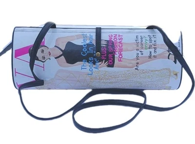 Bolso sin asas vintage de revista Lutci Diva 1997 raro plástico Anna Silvey Foto 1 de 4