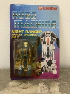 ROBO MACHINE GOBOTS RM-37 MOTORCYCLE NIGHT RANGER BLUE NEW IN BLISTER MOSC BANDAI 85 - Picture 1 of 10