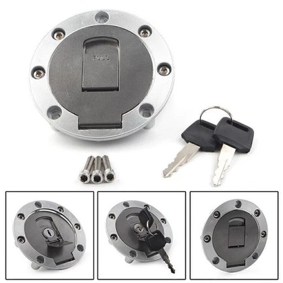 7 Hole Fuel Gas Tank Cap Lock w/ Key Fit Yamaha FZR250 FZR400 FZR600 750 /1000 — 第 1/4 张图片