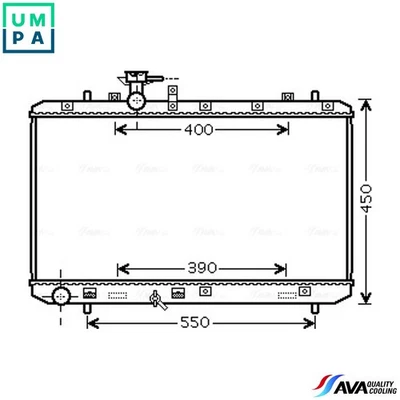 RADIATOR ENGINE COOLING SZA2084 FOR SUZUKI NEO/BALENO SX4/CLASSIC/MONOCAB 1.5L - Image 1 of 4