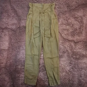 Anthropologie Cartonnier Women's Kingsley Moss Belted Trousers 0 - Picture 1 of 5