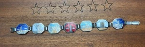 Bracciale souvenir vintage New York anni 50 vintage gioielli smalto NYC - Foto 1 di 6