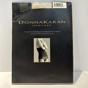 Pantimedias Donna Karan New York Talla Mediana Estilo G39 DK Palomino Vintage 1996 - Imagen 1 de 10