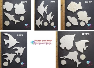 Bisqueware Fish - Kiln Fired  Handmade Tiles - Fish Group 1 - Picture 1 of 6