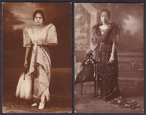 Filipinas FILIPINA DAMAS Foto Real 2 RPPC Postales De Colección 10 - Imagen 1 de 3