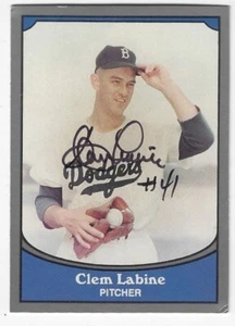 Autographed 1990 Pacific Legends  #89 CLEM LABINE Brooklyn Dodgers card w/COA - Picture 1 of 1