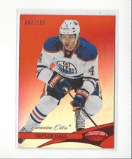 2012-13 Certified Mirror Red #4 Taylor Hall Oilers /199 
