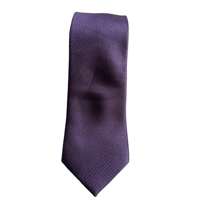 Corbata Egara 100 % seda púrpura espiga Foto 1 de 4