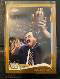 2014 Topps Chrome WWE PAUL BEARER #107 Gold Refractor Parallel /50 - Picture 1 of 2