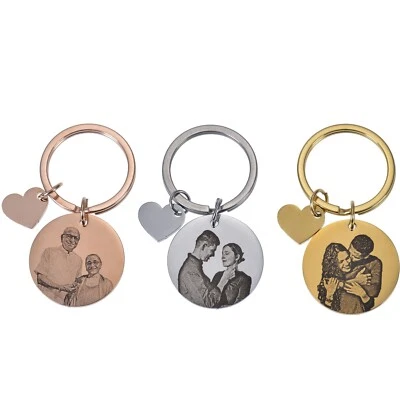 Pendantify Personalized Anniversary Date Calendar Photo Engraved Keychain - Image 1 of 4