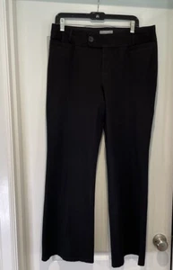 Banana Republic Womens Pants Black Size 12 Jackson Fit Career Viscose Blend - Picture 1 of 12