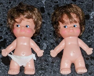 Pair of Vintage 4" 1976 U. D. Co. Inc Pee Wee Dolls - Picture 1 of 2