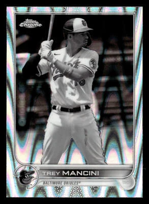 2022 Topps Chrome Sonic Trey Mancini Raywave Refractor #72 - Image 1 of 2