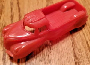 1950s Acme PICK-UP TRUCK Red 3.5" USA Long Bed Skirts Plastic Vintage - Picture 1 of 3