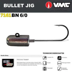 3 Stück VMC - 7161BN Bullet-Jighaken 6/0 60g - Bild 1 von 1