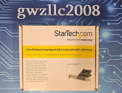 Startech.com PEXUSB3S7 7-Port USB 3.0 PCIe Low Profile SFF Adapter Card - Image 1 of 3