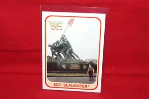 1991 Merlin WWF Sgt Slaughter #125 /150 Italian Wrestling Pack Fresh - Picture 1 of 2