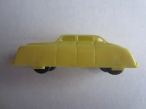 Vintage Plastic Renwal #143 3 1/8 Inch Yellow Car - Picture 1 of 6