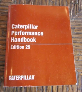 CAT CATERPILLAR PERFORMANCE HANDBOOK EDITION 29 29TH BOOK MANUAL 1999 - Picture 1 of 7