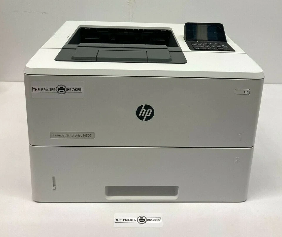 HP LaserJet Enterprise M507dn A4 Mono Laser Printer 1PV87A - Image 1 of 4