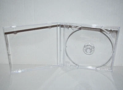 Sony PlayStation 1 PS1 PSOne Dreamcast Video Games Clear CD Disc Jewel Cases 100 - Image 1 of 4