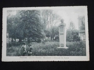 ***PINEROLO - ÖFFENTLICHE GÄRTEN UND DENKMAL FÜR DE AMICIS *** GEREIST (1916) - Bild 1 von 2