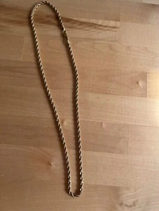 18K Gold Plated Rope Chain Necklace Men Women - 18k Gold - Picture 1 of 2