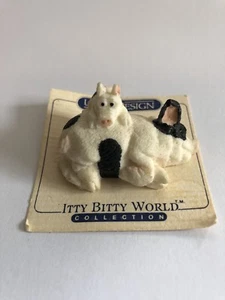 Figurina Maiali Vintage 1986 Unite Design Itty Bitty World Collezione 1,6x1,25x1" - Foto 1 di 6