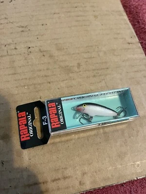 Señuelo Rapala F-3 Flotante 1 1/2" 1/16oz F03 S Plata Minnow Foto 1 de 2