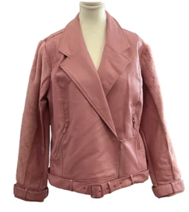 Ashley Stewart Women's Faux Fur Pink Jacket Coat Size 18/20 - Picture 1 of 12