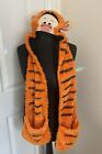 Authentic Disney World Parks Childs Tigger Hat With Gloves And Large Tigger Tale