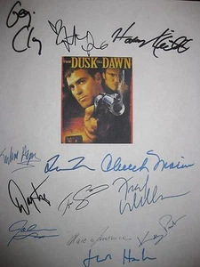 From Dusk Till Dawn Signed Script X13 Geroge Clooney Quentin Tarantino Hayek RPT - Picture 1 of 1
