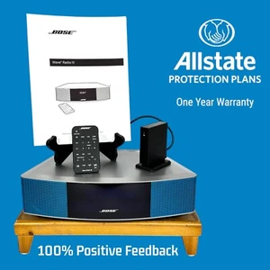 ✅ MINT Bose Wave Radio IV 4, Silver + Ice Blue Grilles, ALEXA / BLUETOOTH, No CD - Picture 1 of 17