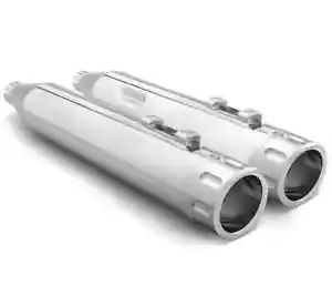 Eagle 4in. Slip-On Exhaust Chrome Chr Tip Road Glide CVO 18-19 - Picture 1 of 6