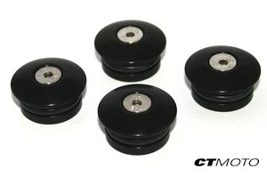CTMOTO DUCATI MONSTER 600 750 900 Billet Alloy FRAME PLUG SET BLACK - Bild 1 von 2