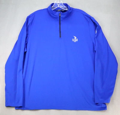 Polo Golf Ralph Lauren 2015 US Open Chambers Bay Pullover Sz XL 1/4 Zip Blue - Image 1 of 4
