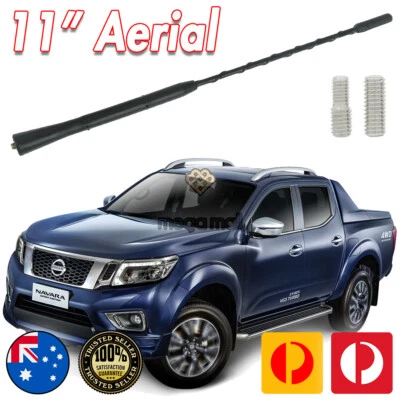 ANTENNA AERIAL STUBBY FOR NISSAN NAVARA D40 D23 SL ST-X UTE PRO4X WHIP 11 INCH - image 1 of 4
