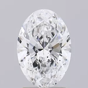 1.9 GIA Lab-Grown Diamond D SI2 Oval | CVD Diamond - Picture 1 of 5