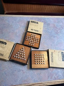 Vintage anni '60 Execu-line Are-jay Game Co Solitaire Peg X3 Cleaveland OH USA - Foto 1 di 6